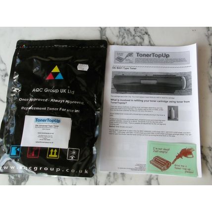Toner Refill Bag Oki B431dn MB461 MB471 491 44917601 44917602 44917603 44574901