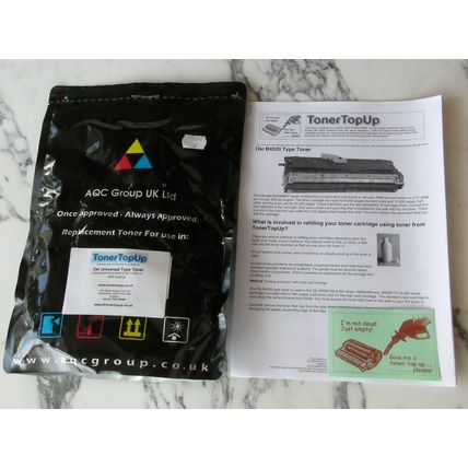 Toner Refill Bag 500g Oki B4500 MFP 4520 4525 4540 4545 09004469 09004168 topup