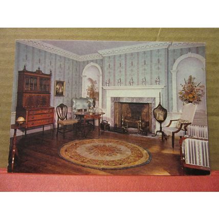 parlor, AMERICAN MUSEUM, CLAVERTON MANOR, BATH. SOMERSET unused postcard =