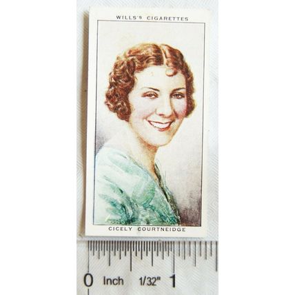 1934 Wills Radio Celebrities No. 38 Cicely Courtneidge