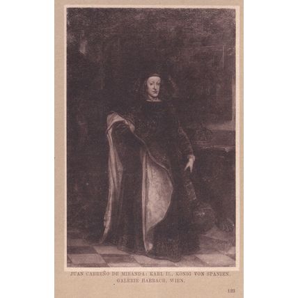 Juan Carreno De Miranda Karl II Spanish King Austrian Postcard