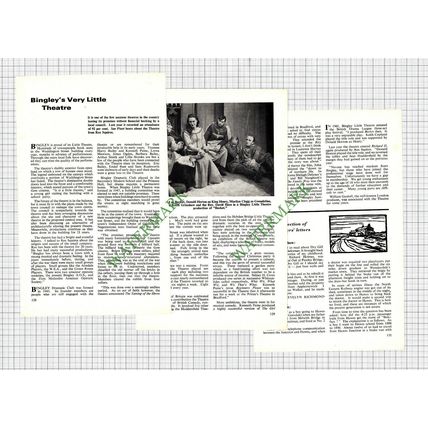 Bingley Little Theatre David Hare Keith Copeland Donald Horton - 1968 Article