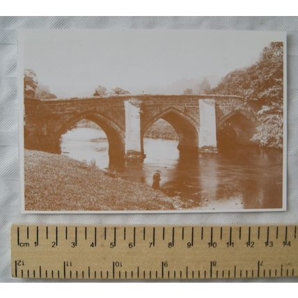 c.1980s postcard Cromford Bridge 1886