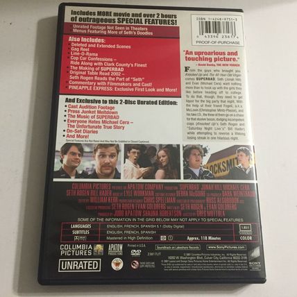 Preowned Superbad 2 Disc Unrated Edition DVD