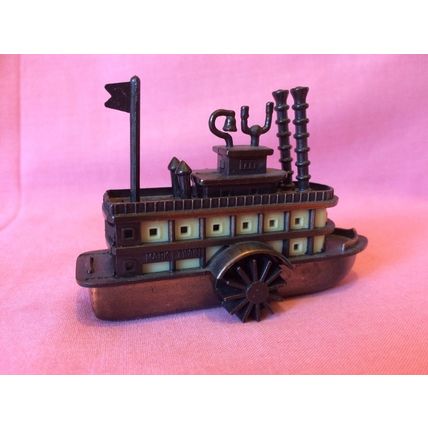 Vintage PLAYME Style Novelty Pencil Sharpener Paddle Steamer Boat