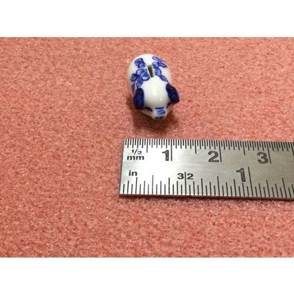 Piggy Bank Blue & White 1:12th Dolls Miniature