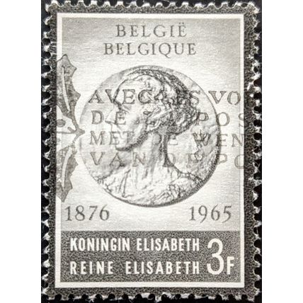STAMP BELGIUM SG1958 1965 3Fr Queen Elizabeth In Memoriam Used