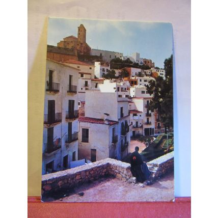 DALT VILA, IBIZA, MALLORCA, SPAIN .used postcard 1982 pm #