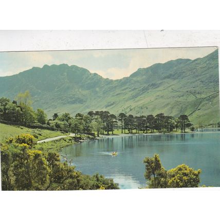 Buttermere Cumbia Postcard posted 1981 corner crease