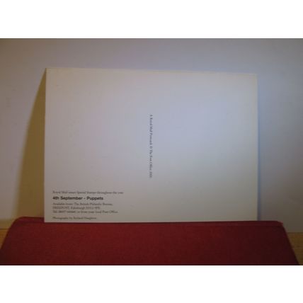 4th September, PUPPETS issued 2000 by Post office/Royal Mail postcard =