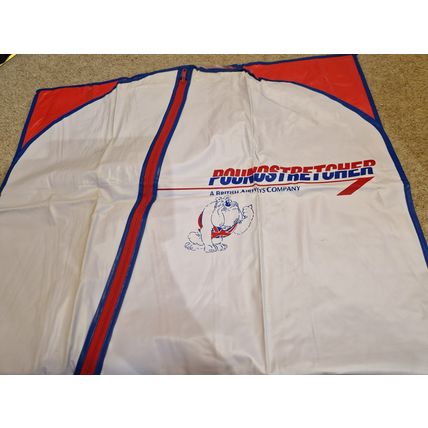 VINTAGE 1980'S POUNDSTRECHER CLOTHES BAG/SUIT CARRIER - BRITISH AIRWAYS COMPANY