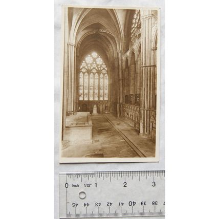 vintage postcard Bude Church interior?