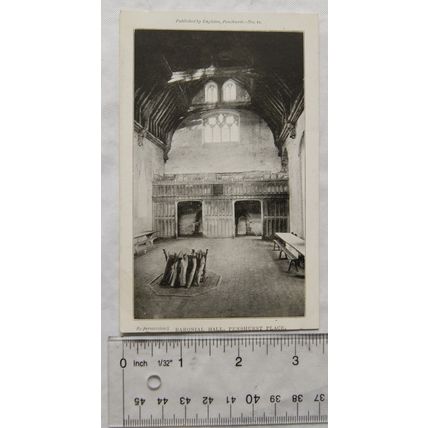 vintage postcard Baronial Hall, Penshurst Place
