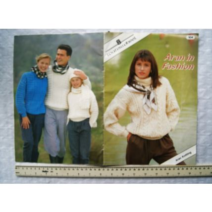 1990 Waterwheel No. 104 Aran in Fashion, 14 family designs