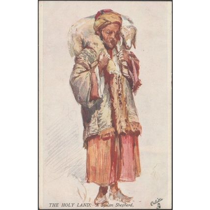 A Syrian Shepherd, The Holy Land, c.1910s - Tuck's Oilette Postcard