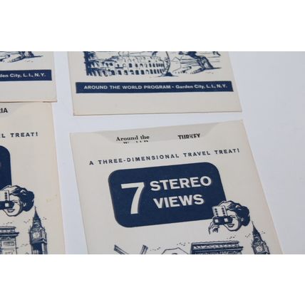VTG TRU VUE Lot 3 D STEREOSCOPE VIEW 27 Card Sets Around the World Master Views