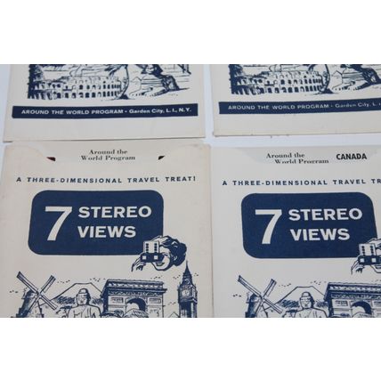 VTG TRU VUE Lot 3 D STEREOSCOPE VIEW 27 Card Sets Around the World Master Views