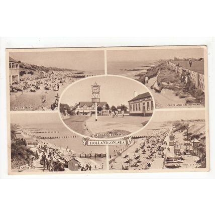 Multiview of Holland-on-Sea Postcard 1955 Essex