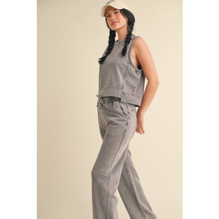 Women's Mineral Wash Sleeveless Top