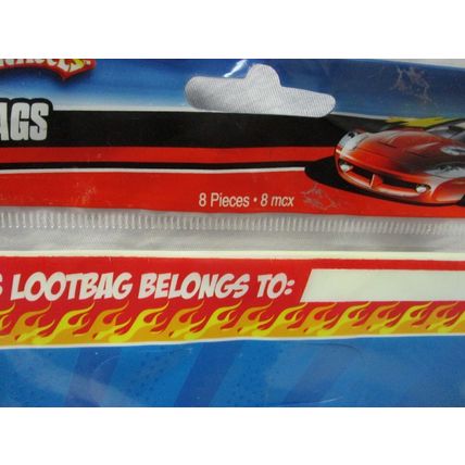 Hot Wheels Party Express Treat Loot Bags 8 Count