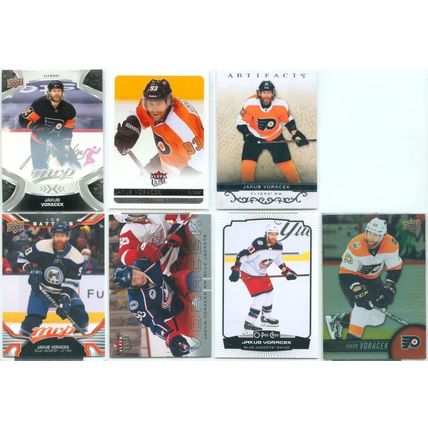 Jakub Voracek 21x card lot incl Silver Script