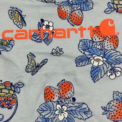 Carhartt Infant Girls Strawberry Print Baby Bodysuits - 2-Pack, Short Sleeve