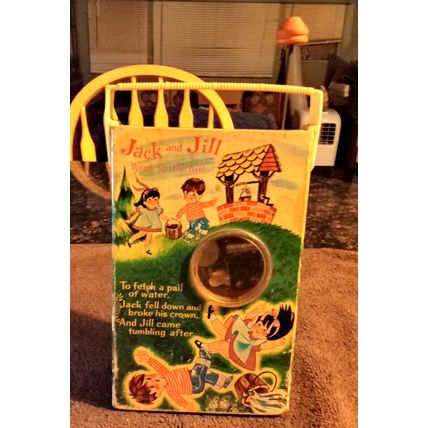 Old Vintage Fisher Price Tv Radio Jack & Jill # 155 10" Tall Working 1968