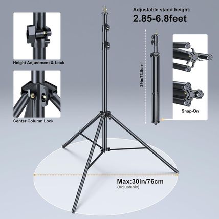 LINCO Backdrop Stand for Parties Kit 10X7 Ft Adjustable Back Drop Photography St