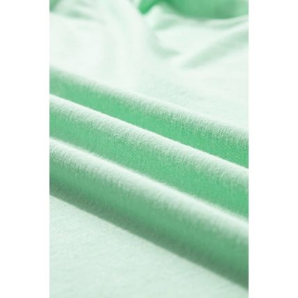 Iceland Blue Round Neck Rolled Sleeve Plus Size T-shirt