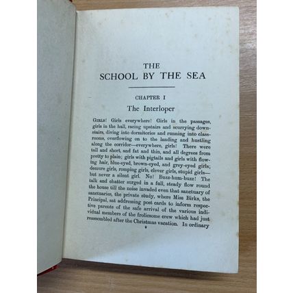 1920s ANGELA BRAZIL THE SCHOOL BY THE SEA FICTION ILLUSTRATED HARDBACK BOOK (P3)