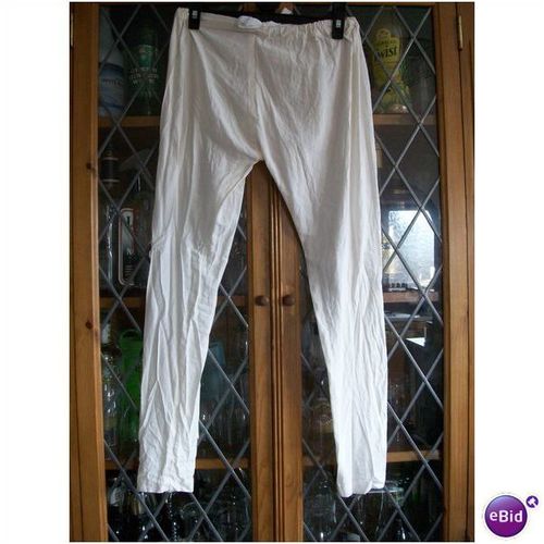 CREAM COTTON FEEL WOVEN INDIAN TROUSERS GIRLS 7Yrs **GC