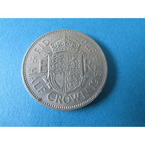 1967 QUEEN ELIZABETH II HALF CROWN FREE POST. AAK