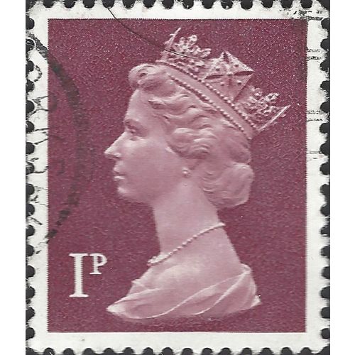 GB, Queen Elizabeth Machin, violet-brown 1980, 1p, #2