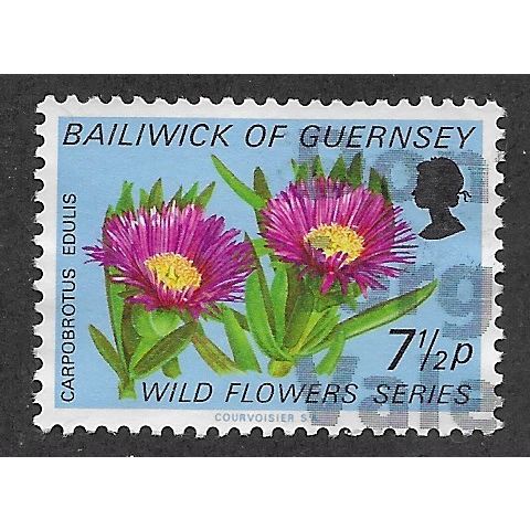 GUE 1972 7.5P 'WILD FLOWERS' FINE USED (EBID52-819)