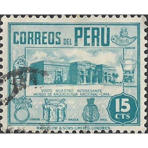 PERU, Museum Lima printer Waterlow, green 1938??, 15 cvs