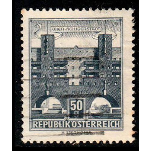 Austria 1959 Monuments 50G Used Stamp.
