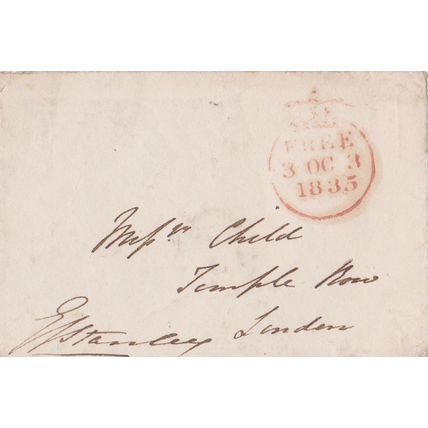 GB 1835 letter front to London