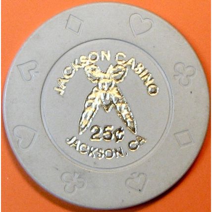 Jackson Rancheria. 25¢ Casino Chip. Jackson, CA. Q87.