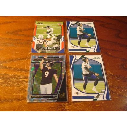 2021, Panini, 4-Cards, w/Inserts, Variations, JUSTIN TUCKER, Ravens