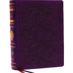 Kjv, Wide-Margin Reference Bible, Sovereign Collection, Leathersoft, Purple, Red
