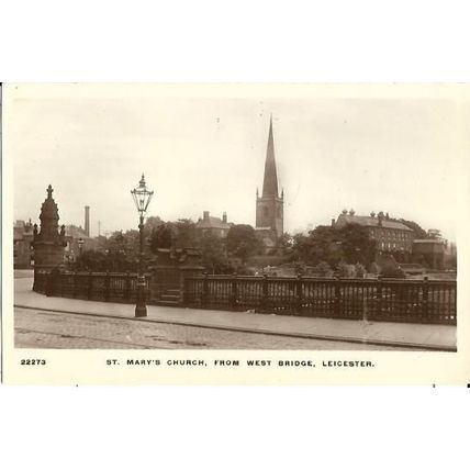 LEICESTER St Mary's Church Postcard (Albion 22273)