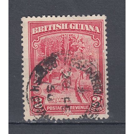 British Guana 1934 -1951 Local Motives 3c carmine
