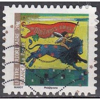 France 2009 Michel 4778 O Cote (2010) 1.10 € Noël Composition artistique