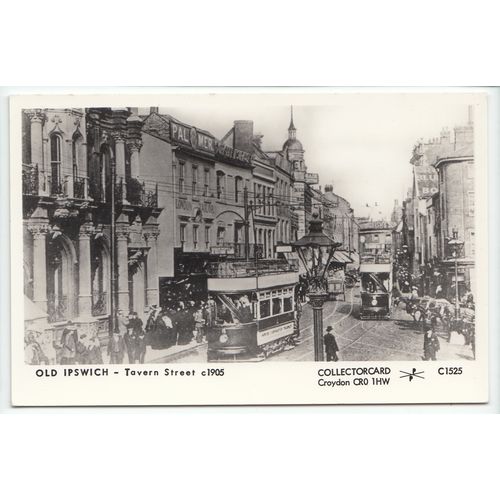 Tavern Street Ipswich Suffolk Pamlin Prints Reproduction Postcard C1525