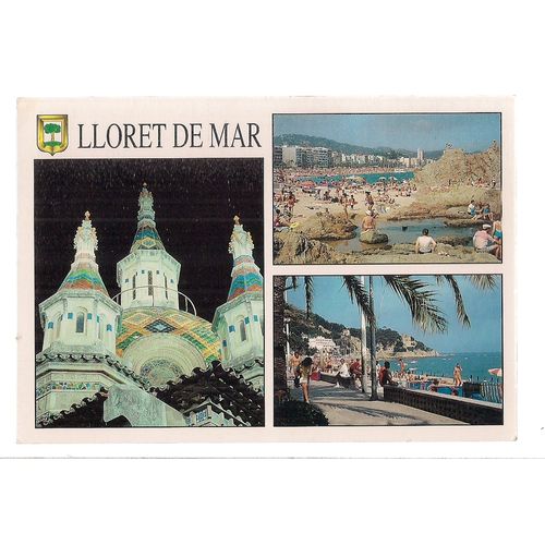 LLORET DE MAR, Costa Brava, Spain unused postcard multi view #