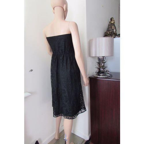 ASOS Midi Lace Dress 12 Black