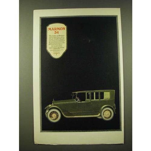 1918 Marmon 34 Limousine Ad