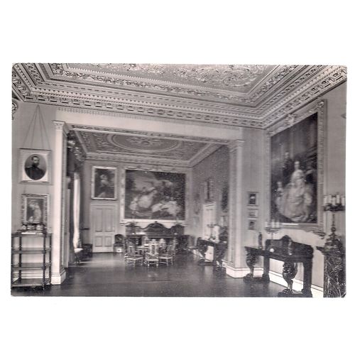DINING ROOM, OSBORNE HOUSE, ISLE OF WIGHT vintage used postcard 1966 postmark =