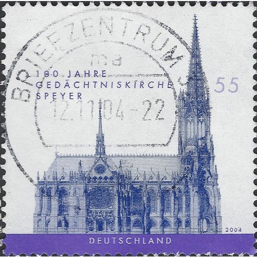 GERMANY, 100 years, Speyer Church, blue-violet 2004, 0.55 Euro