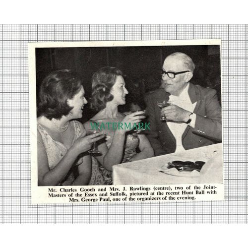 C2666) Charles Gooch Mrs J Rawlings Essex & Suffolk Hunt Ball George Paul 1968